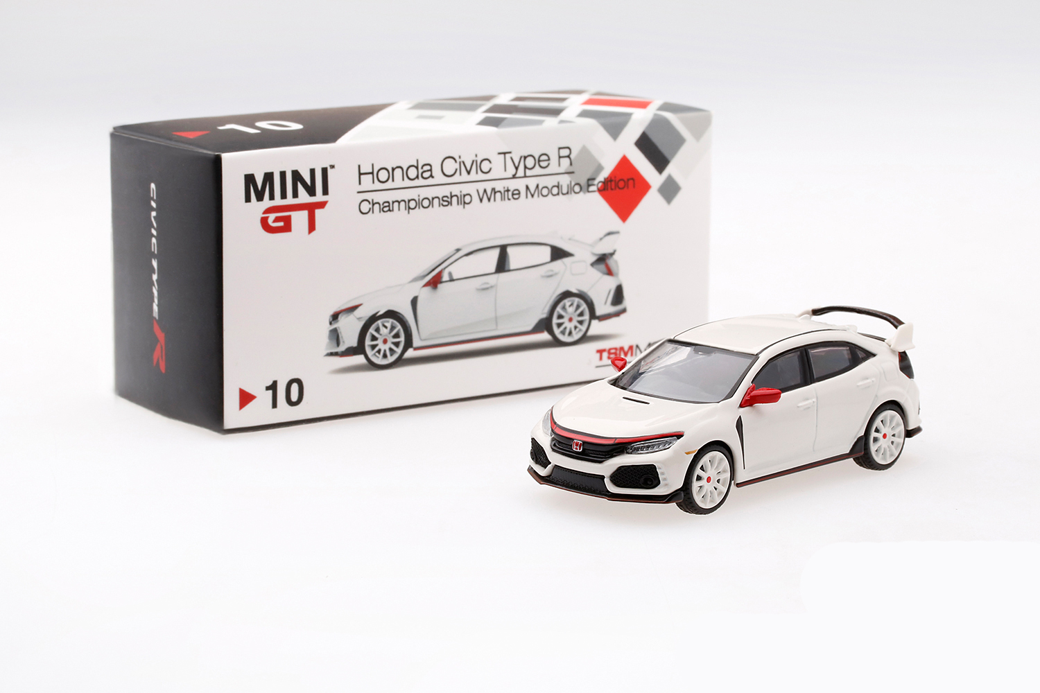 Mini GT 00010-L Honda Civic Type R (FK8) - Modulo Kit - Weiss 1:64