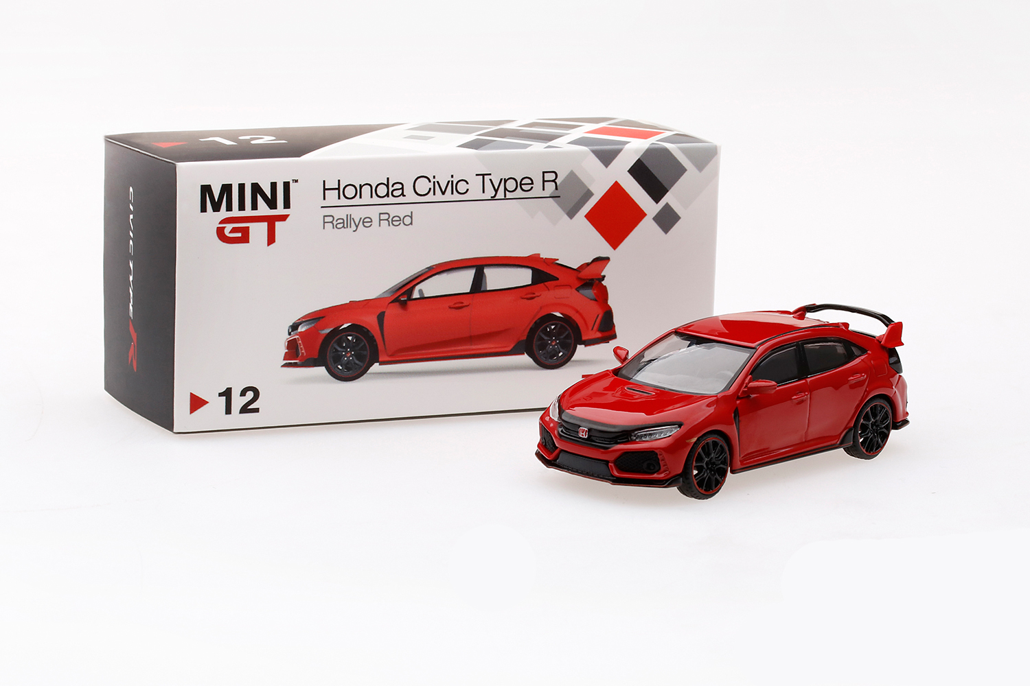 Mini GT 00012-L Honda Civic Type R (FK8) - Rally Red - RHD 1:64