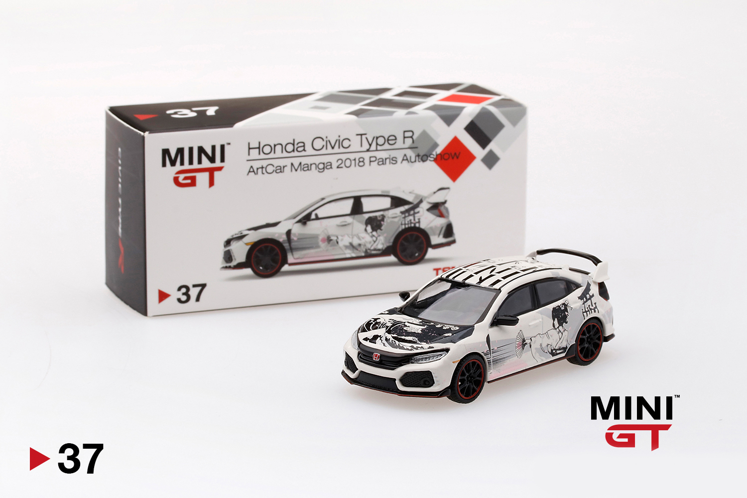 Mini GT 00037 Honda Civic Type R (FK8) ArtCar Manga Paris Autoshow 2018 1:64