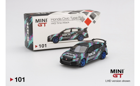 Mini GT MGT00101-L Honda Civic Type R  HKS 2018 Time Attack (LHD) 1:64