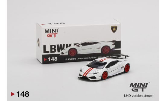 Mini GT MGT00148-L LB-WORKS Lamborghini Huracan ver. 1  White (LHD) 1:64