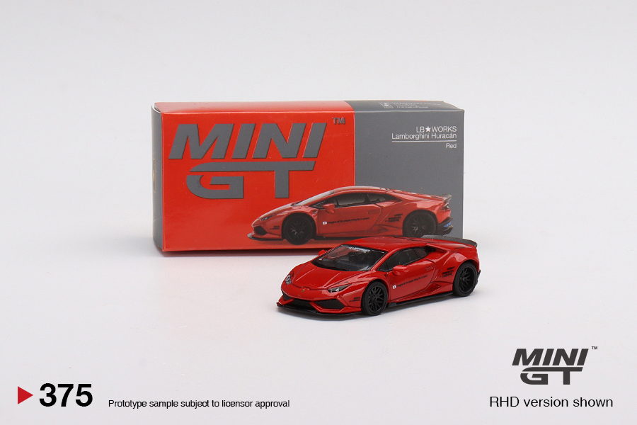 Mini GT MGT00375-L LB-WORKS Lamborghini Huracan ver. 2 Red 1:64