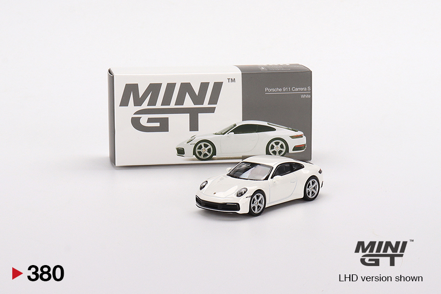 Mini GT MGT00380-L Porsche 911 (992) Carrera S White 1:64