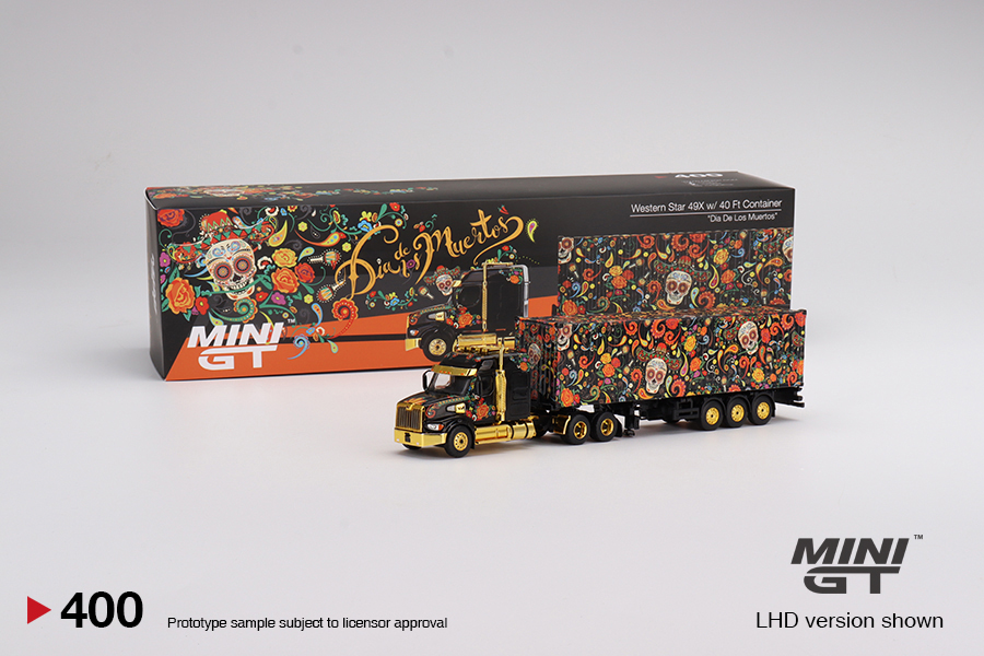 Mini GT MGT00400-L Western Star 49X 40 Ft Container Muertos Design 1:64