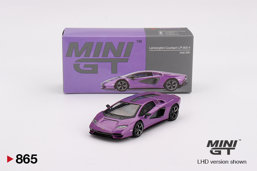 Mini GT MGT00865 Lamborghini Countach LPI 800-4 Viola 30th 1:64