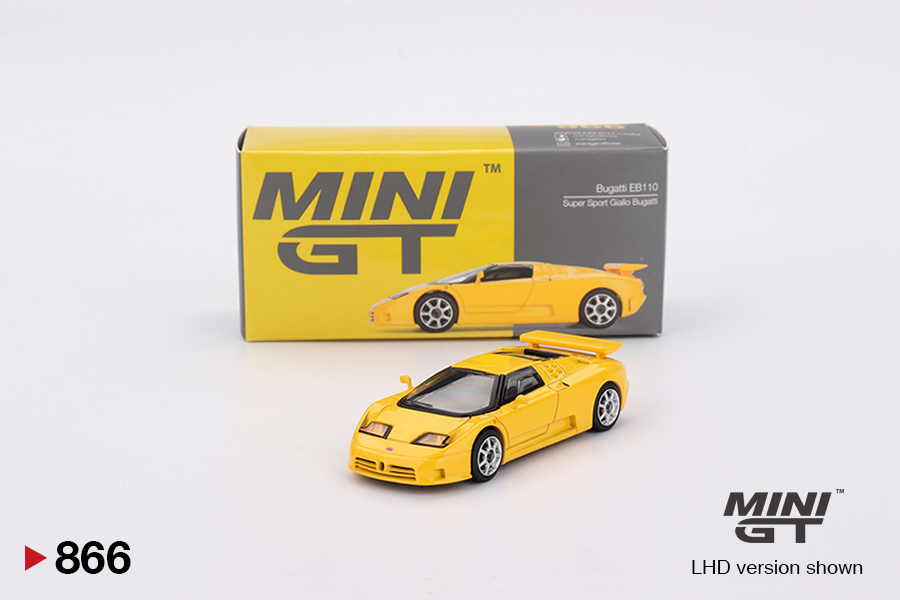 Mini GT MGT00866 Bugatti EB110 Super Sport Giallo Bugatti 1:64