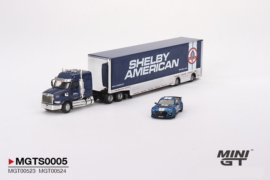 Mini GT MGTS0005 Shelby Transporter Set - Western Star 49X + GT500 SE 1:64