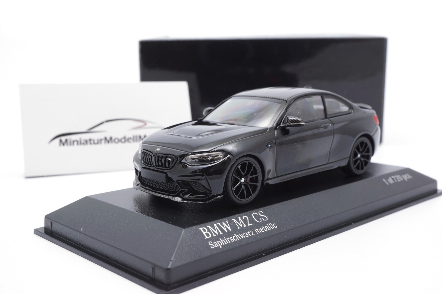 Minichamps 410021022 BMW M2 CS - Schwarz / Felgen Schwarz - 2020 1:43