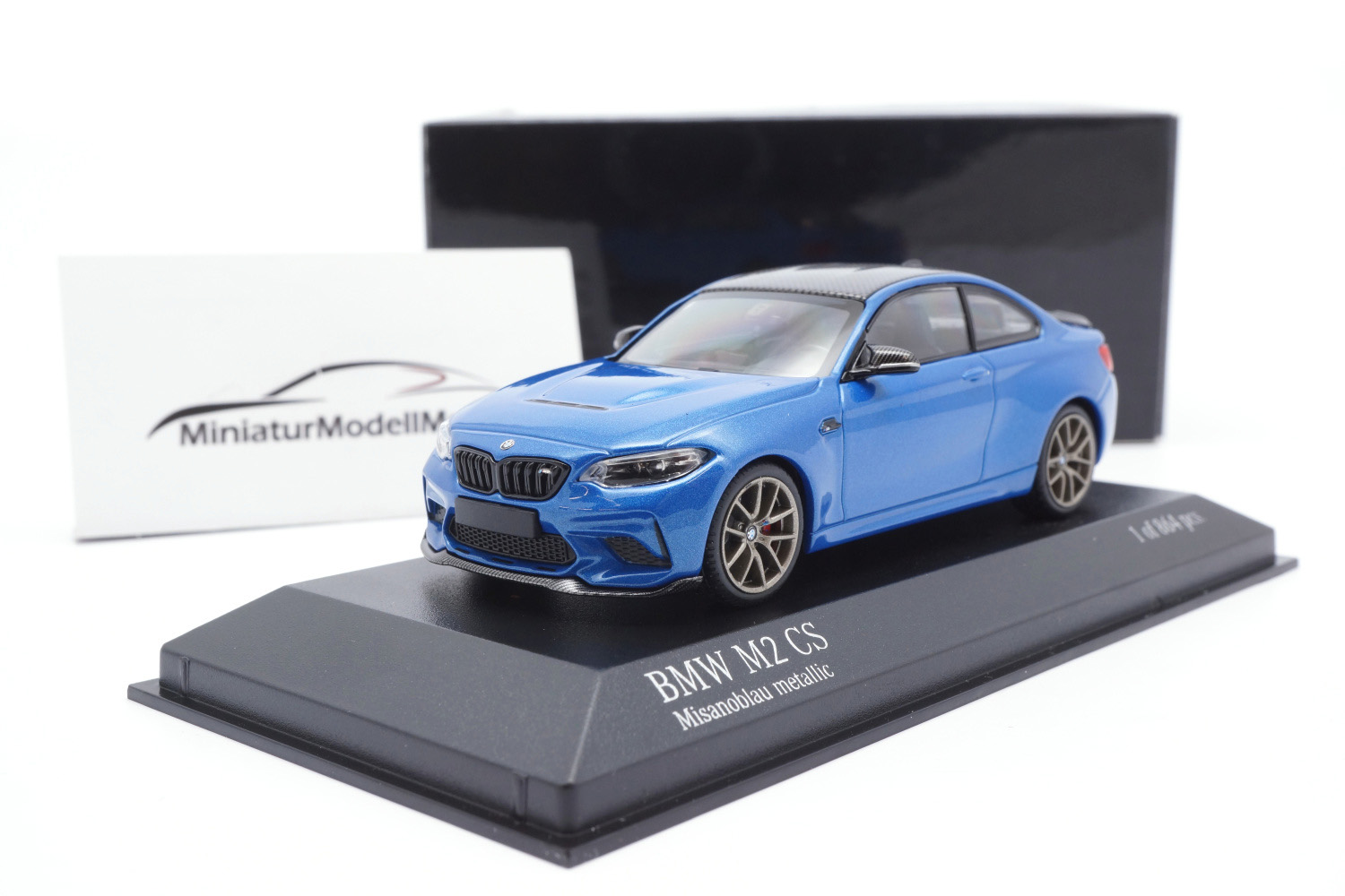 Minichamps 410021025 BMW M2 CS - Blau Met. / Felgen Gold - 2020 1:43