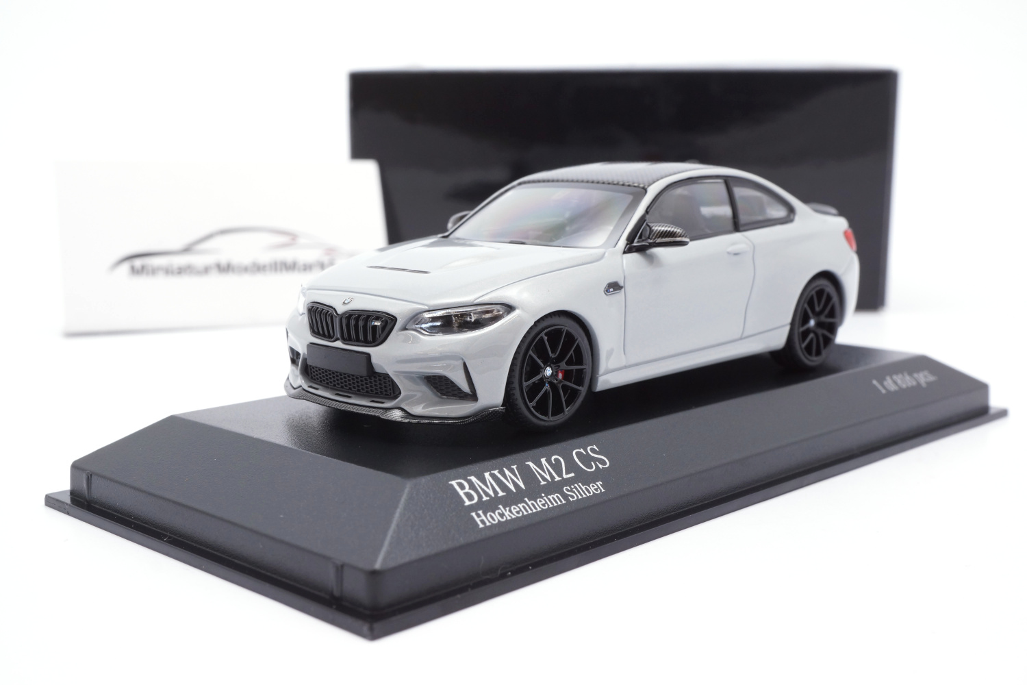 Minichamps 410021027 BMW M2 CS - Silber / Felgen Schwarz - 2020 1:43