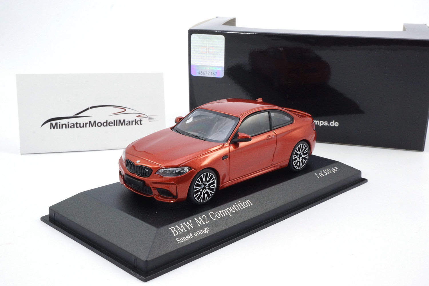 Minichamps 410026204 BMW M2 Competition - Sunset Orange - 2019 1:43