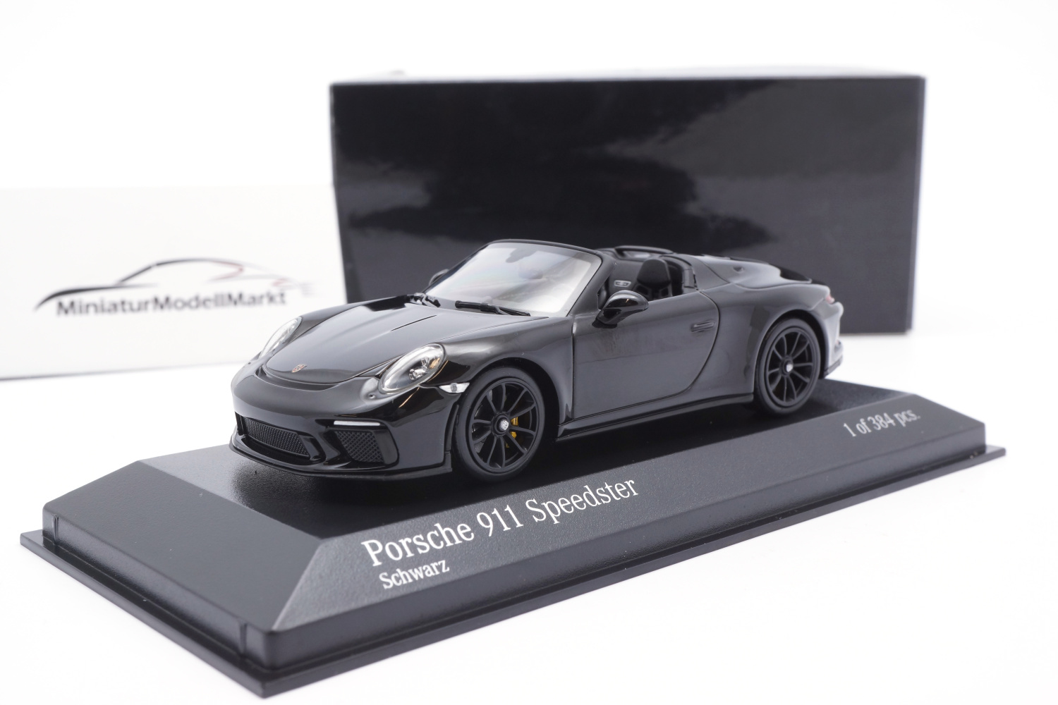 Minichamps 410061134 Porsche 911 (991) Speedster - Schwarz - 2019 1:43