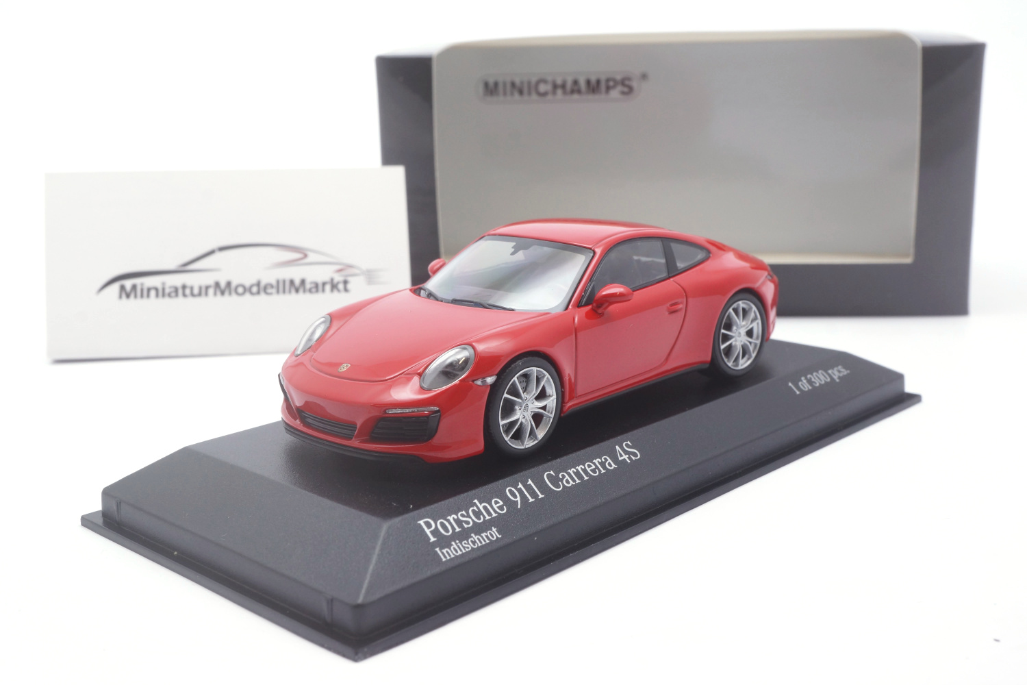 Minichamps 410067240 Porsche 911 (991.2) Carrera 4S - Rot - 2017 1:43