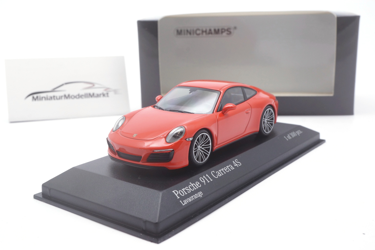 Minichamps 410067241 Porsche 911 (991.2) Carrera 4S - Orange - 2017 1:43