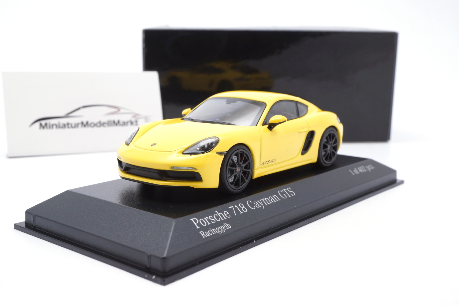 Minichamps 410069001 Porsche 718 Cayman GTS (982) - Gelb - 2020 1:43