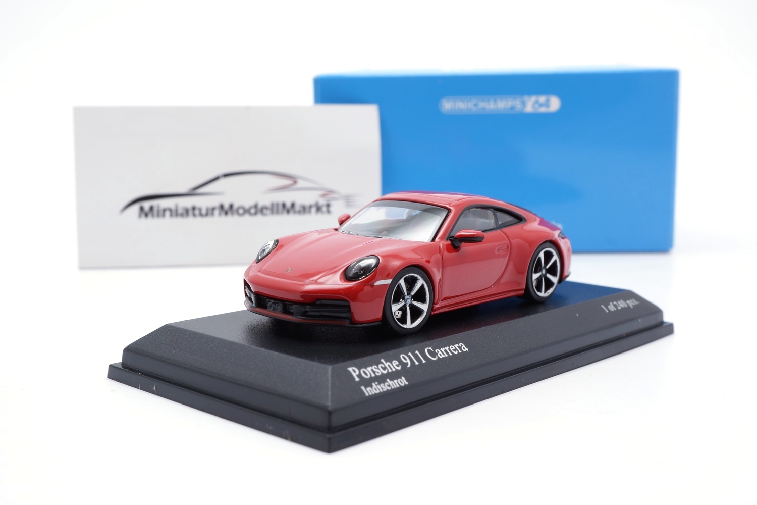 Minichamps 640064020 Porsche 911 (992.2) Carrera - Rot - 2025 1:64