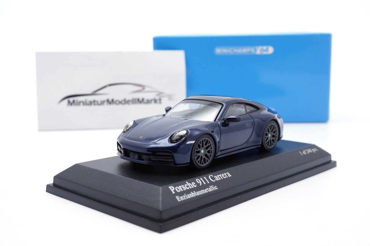 Minichamps 640064022 Porsche 911 992.2 Carrera - Blue Metallic - 2025 1:64