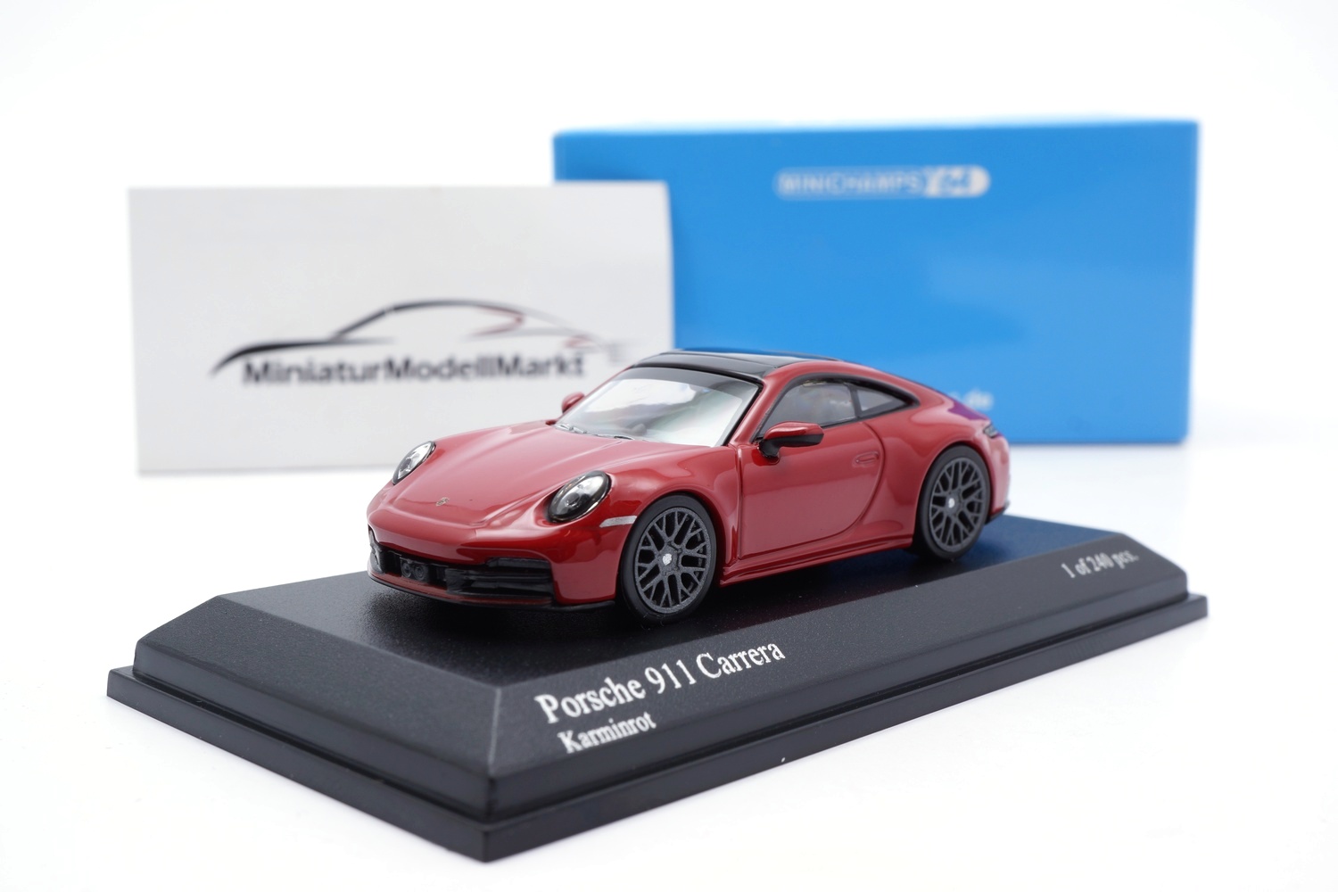 Minichamps 640064025 Porsche 911 992.2 Carrera - Karminrot - 2025 1:64