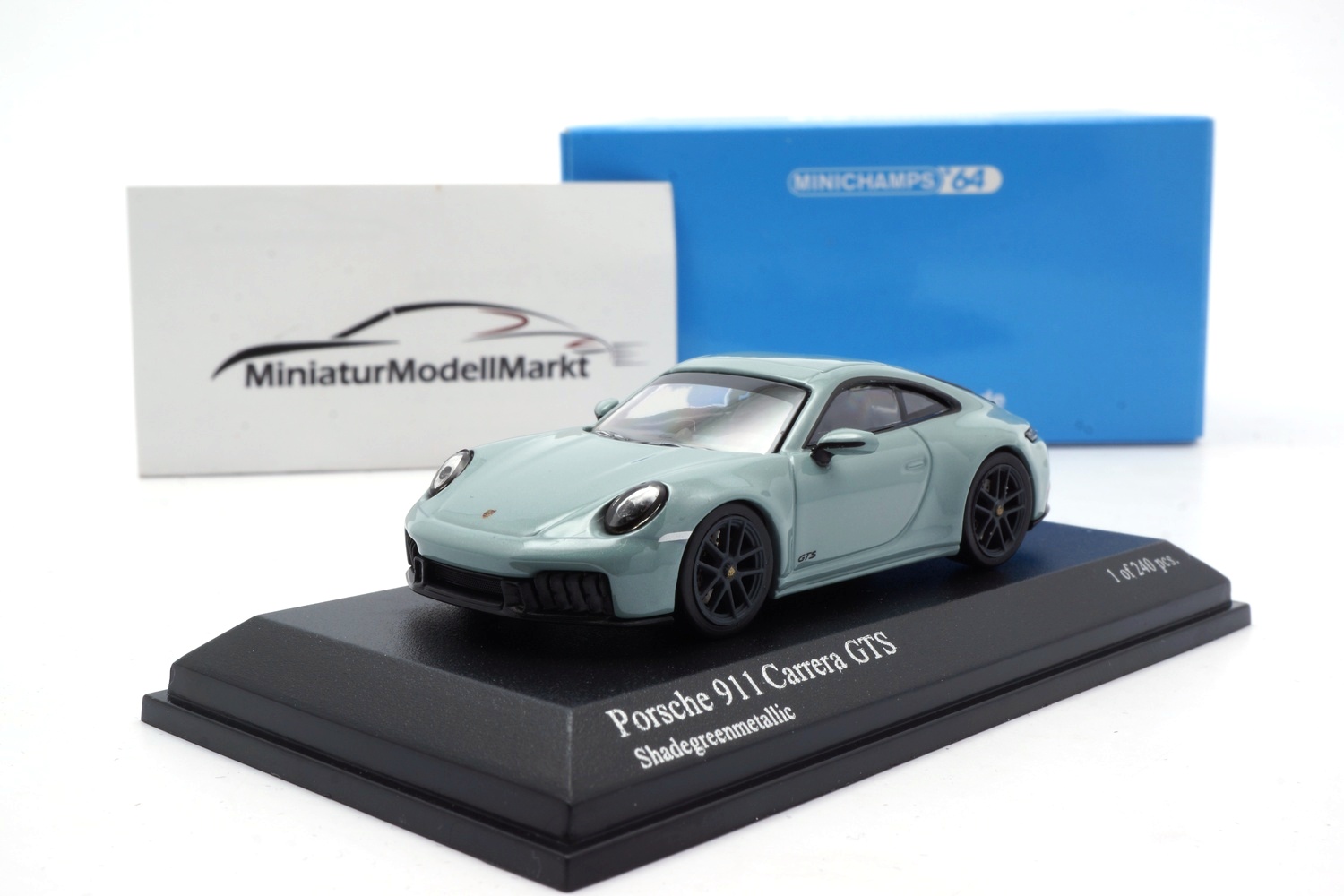 Minichamps 640064124 Porsche 911 992.2 Carrera GTS - Green Metallic - 2025 1:64
