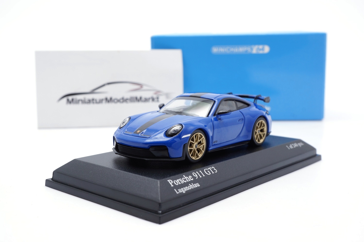 Minichamps 640064224 Porsche 911 992.2 GT3 - Blue Weissach - 2025 1:64