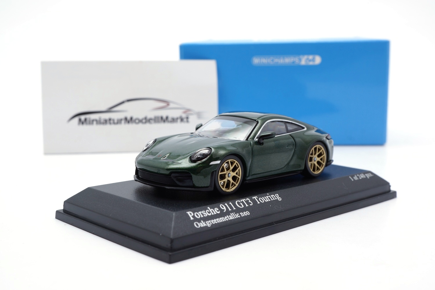 Minichamps 640064231 Porsche 911 992.2 GT3 Touring - Grün - 2025 1:64