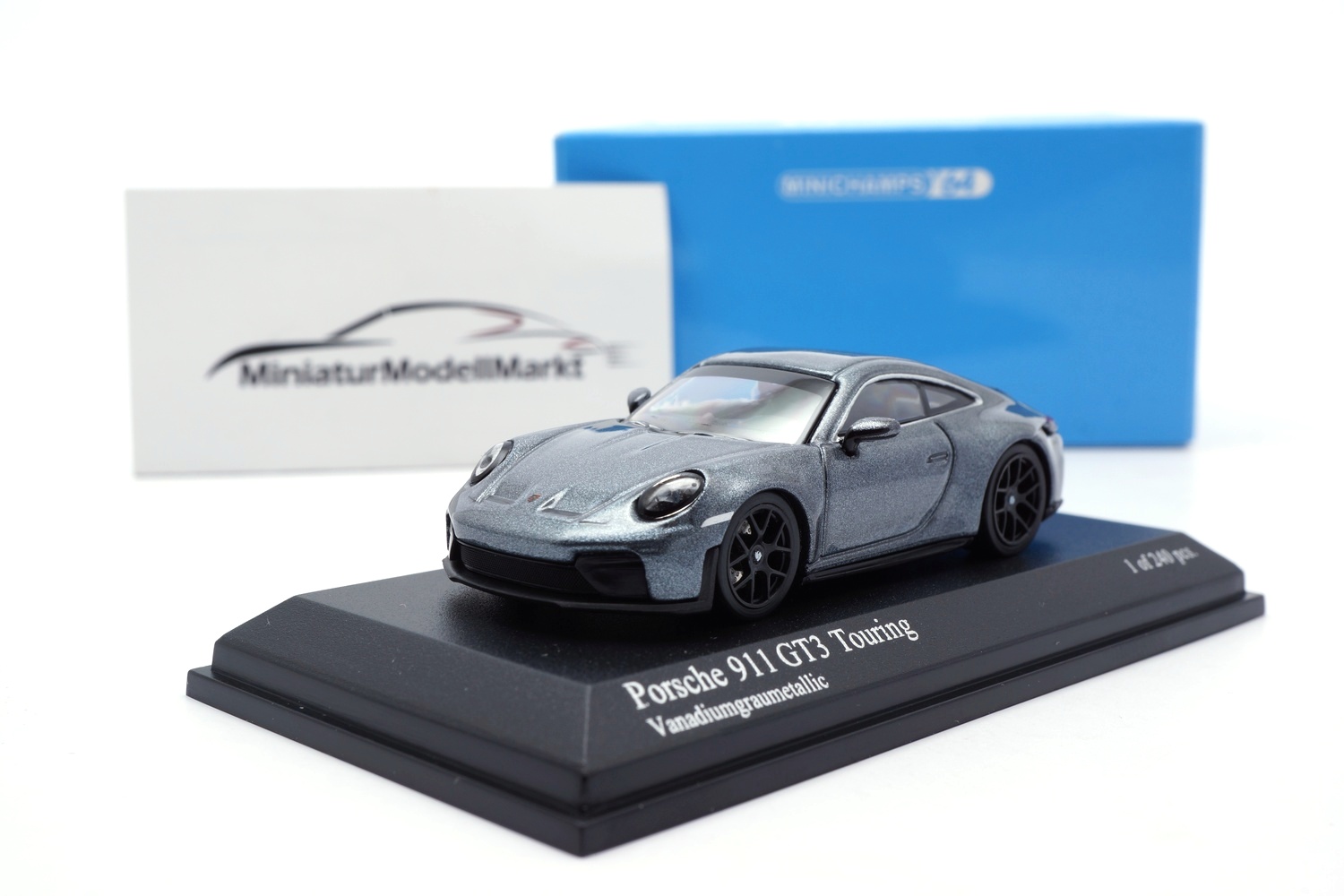 Minichamps 640064234 Porsche 911 992.2 GT3 Touring - Grau - 2025 1:64
