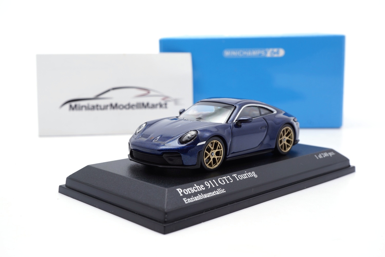 Minichamps 640064235 Porsche 911 992.2 GT3 Touring - Blau - 2025 1:64