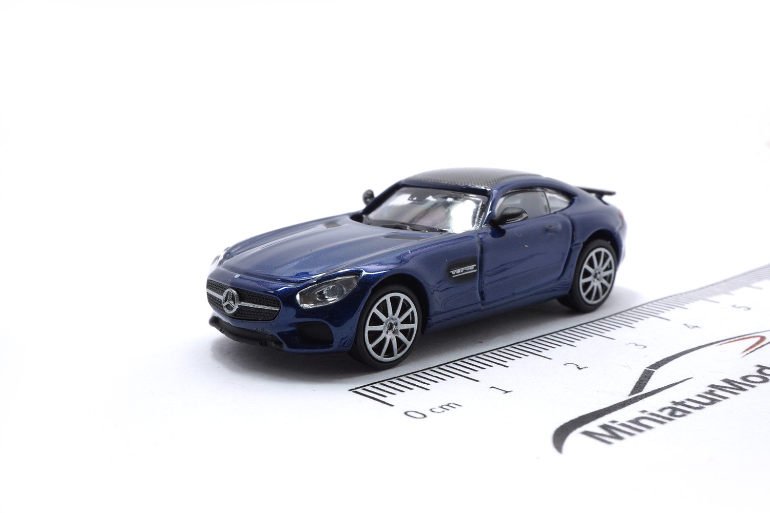 Minichamps 870037124 Mercedes-AMG GTS - Blau Metallic- 2015 1:87