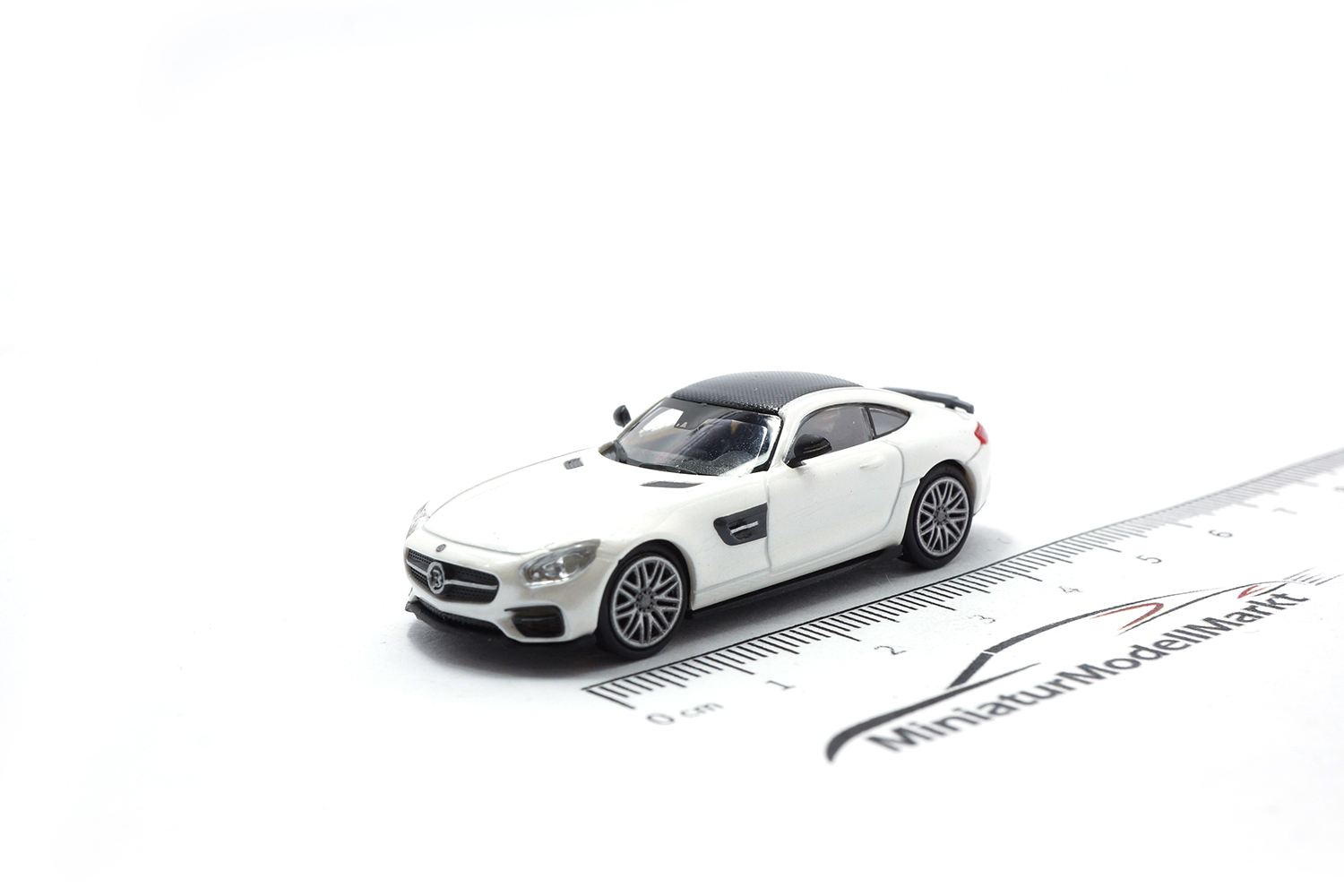 Minichamps 870037324 Brabus 600 Mercedes AMG GT S - Weiß - 2015 1:87