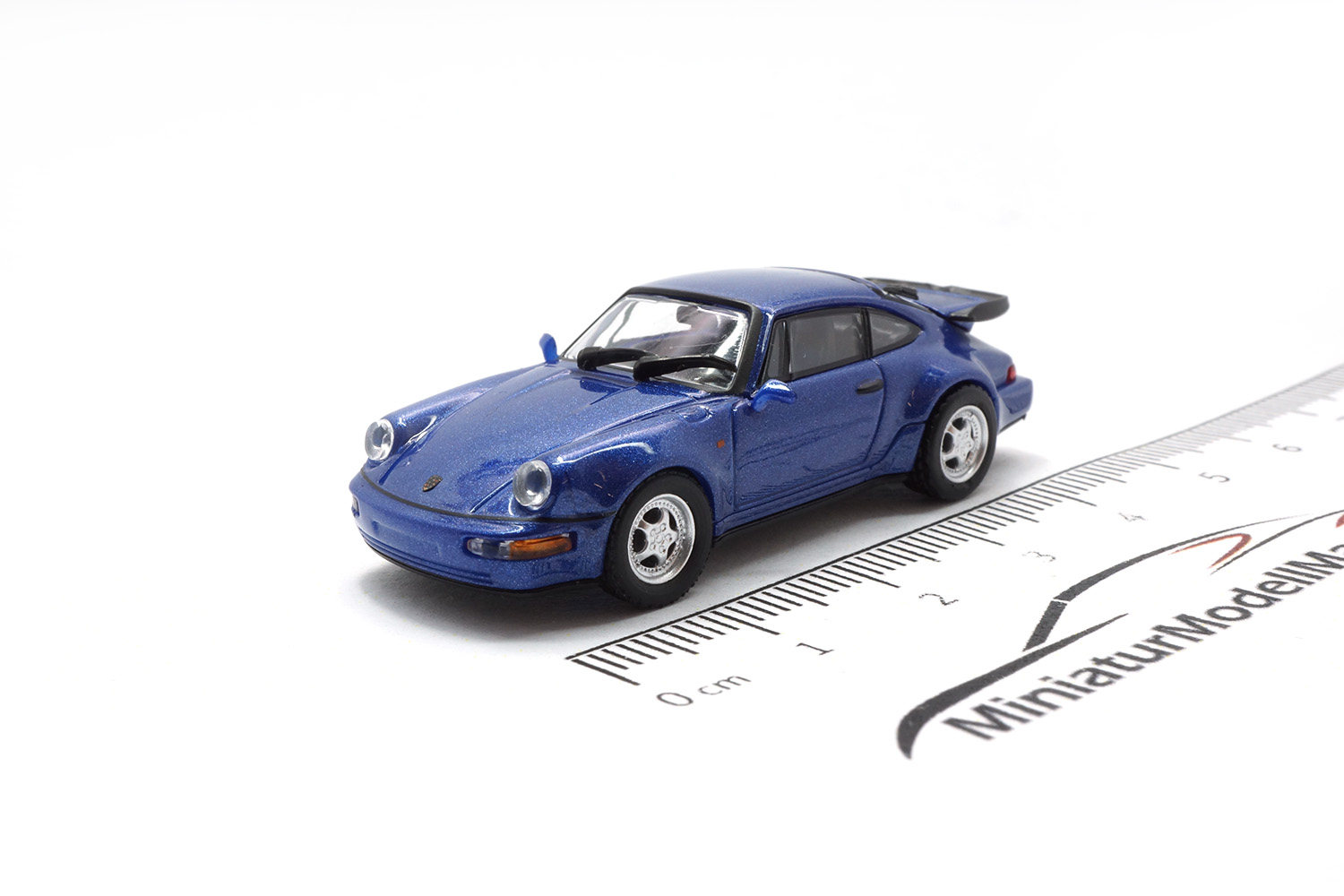 Minichamps 870069101 Porsche 911 Turbo (964) - Blau Metallic - 1990 1:87