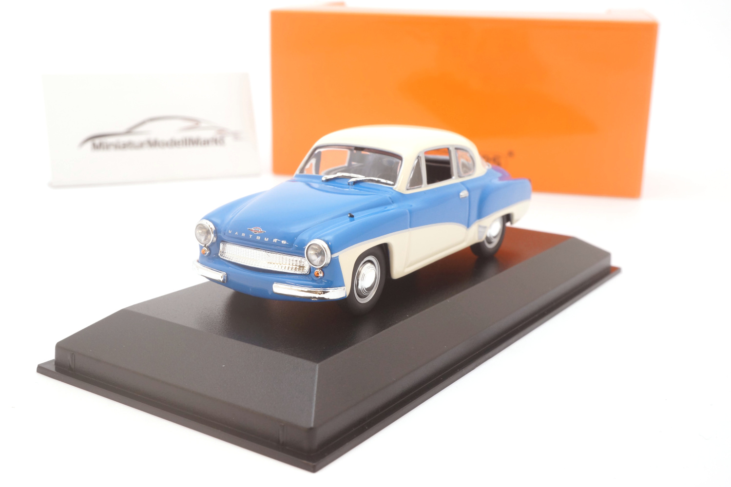Minichamps 940015920 Wartburg A 311 Coupe - Blau/Weiss - 1958 1:43