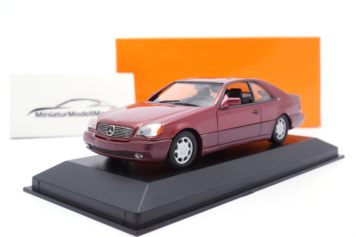 Minichamps 940032601 Mercedes-Benz 600SEC Coupe - Rot Metallic - 1992 1:43