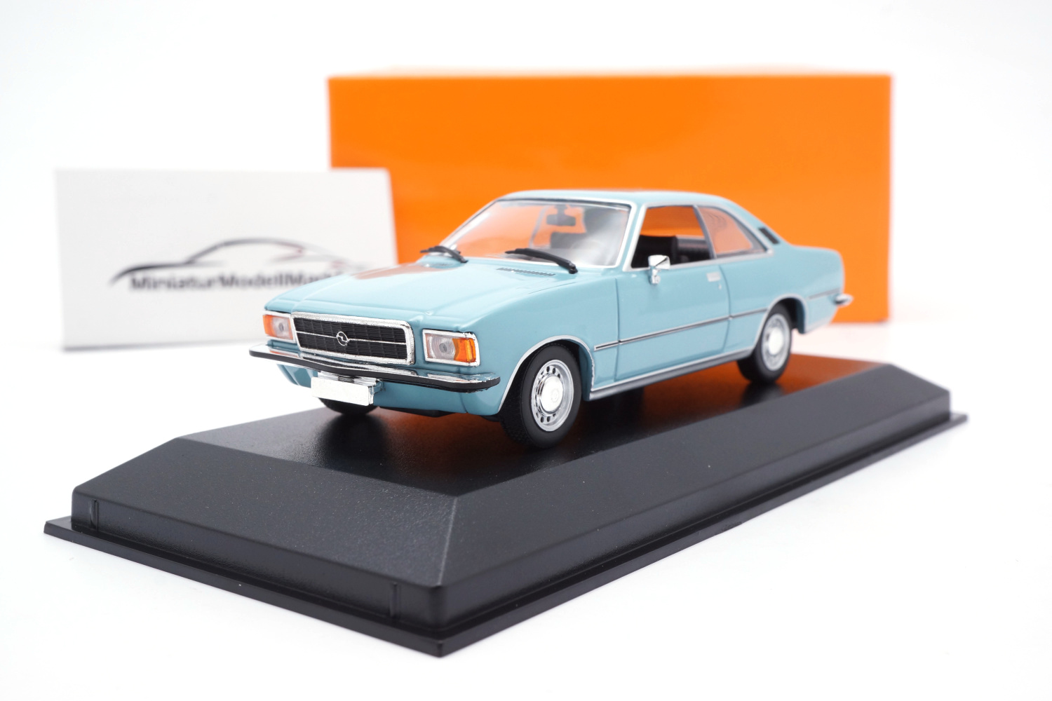 Minichamps 940044021 Opel Rekord D Coupe - Hellblau - 1975 1:43