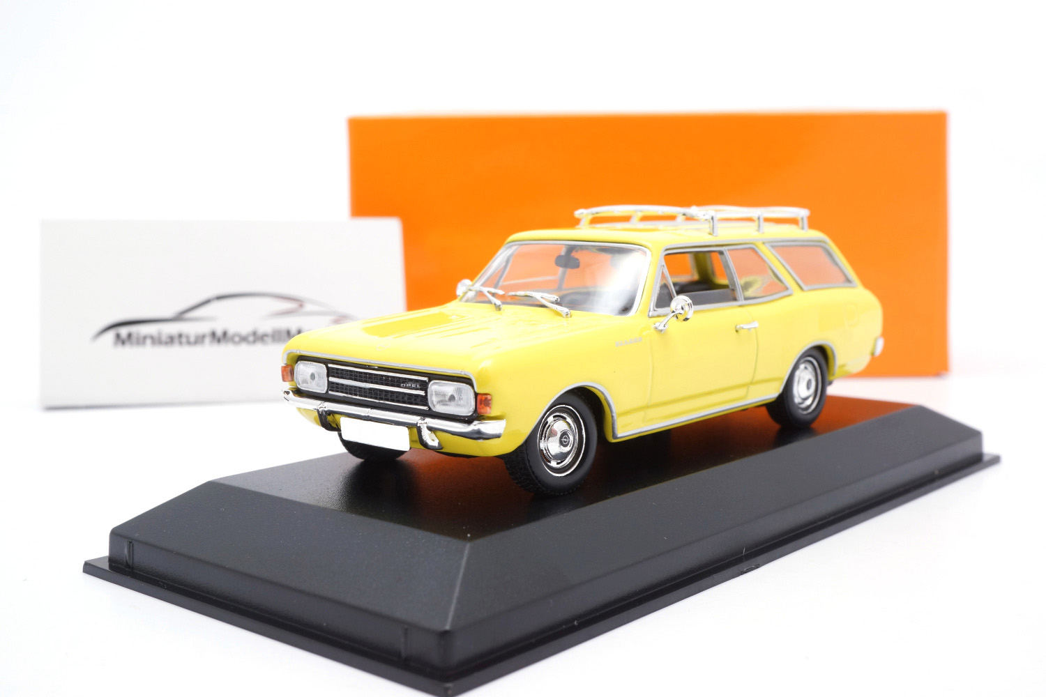 Minichamps 940046110 Opel Rekord C Caravan - Gelb - 1968 1:43