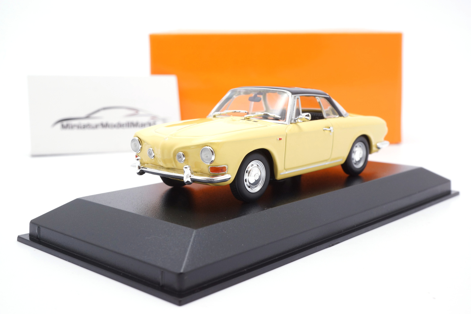 Minichamps 940050220 VW Karmann Ghia 1600 - Gelb - 1966 1:43