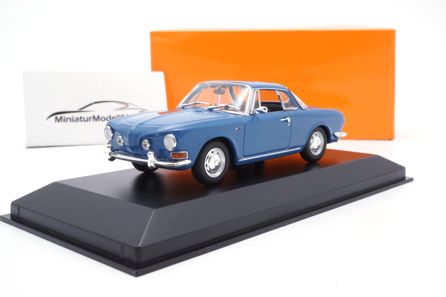 Minichamps 940050221 VW Karmann Ghia 1600 - Blau - 1966 1:43