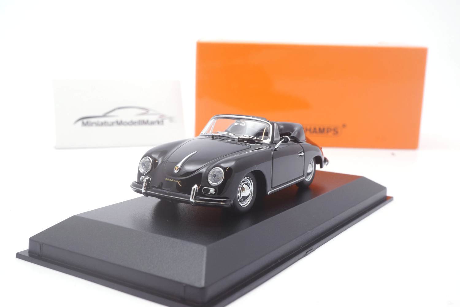 Minichamps 940064230 Porsche 356 A Cabrio - Schwarz - 1956 1:43
