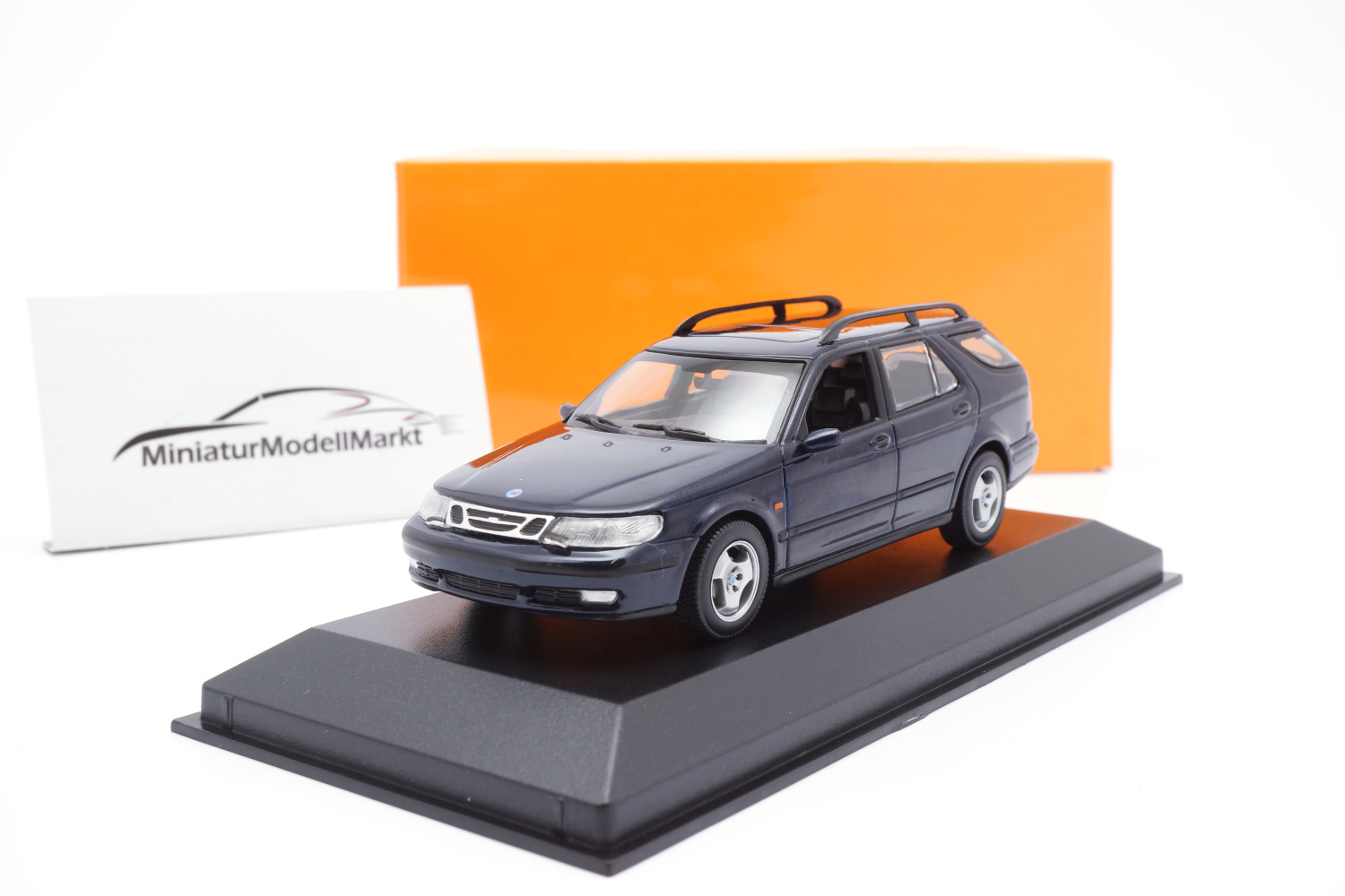 Minichamps 940170810 Saab 9-5 Break - Dunkelblau - 1999 1:43