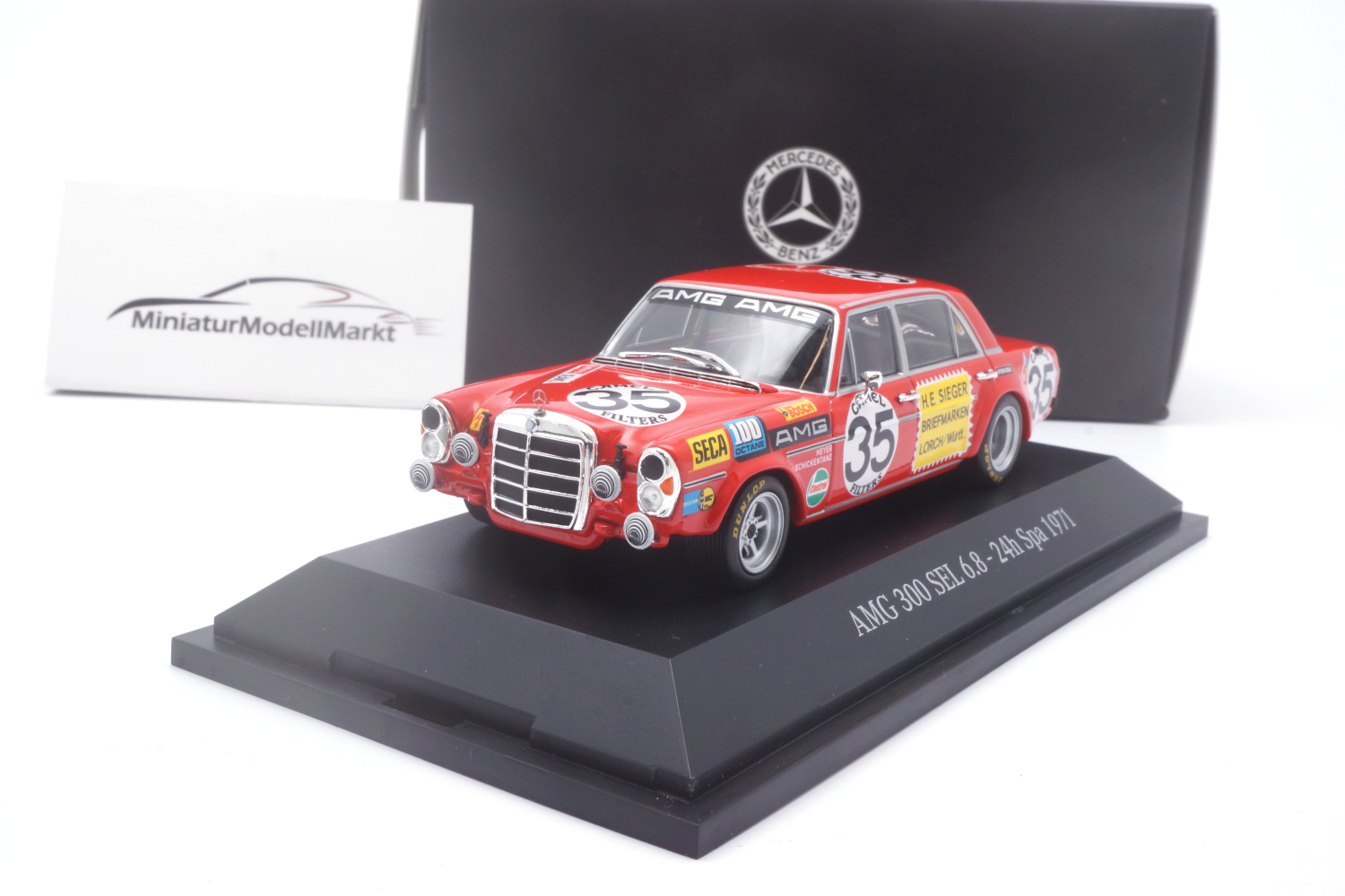 Minichamps B66041047 Mercedes-AMG 300 SEL 6.8 Rote Sau - 24h Spa 71 1:43