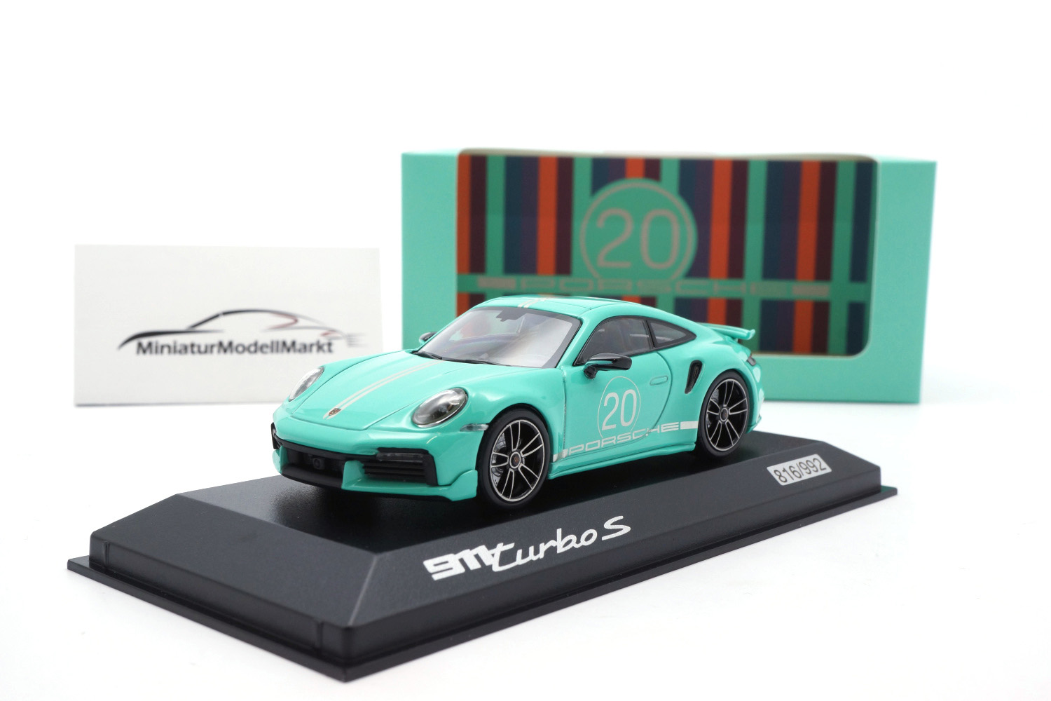 Minichamps WAP0209050N003 Porsche 911 Turbo S (992) - Mint Green 1:43