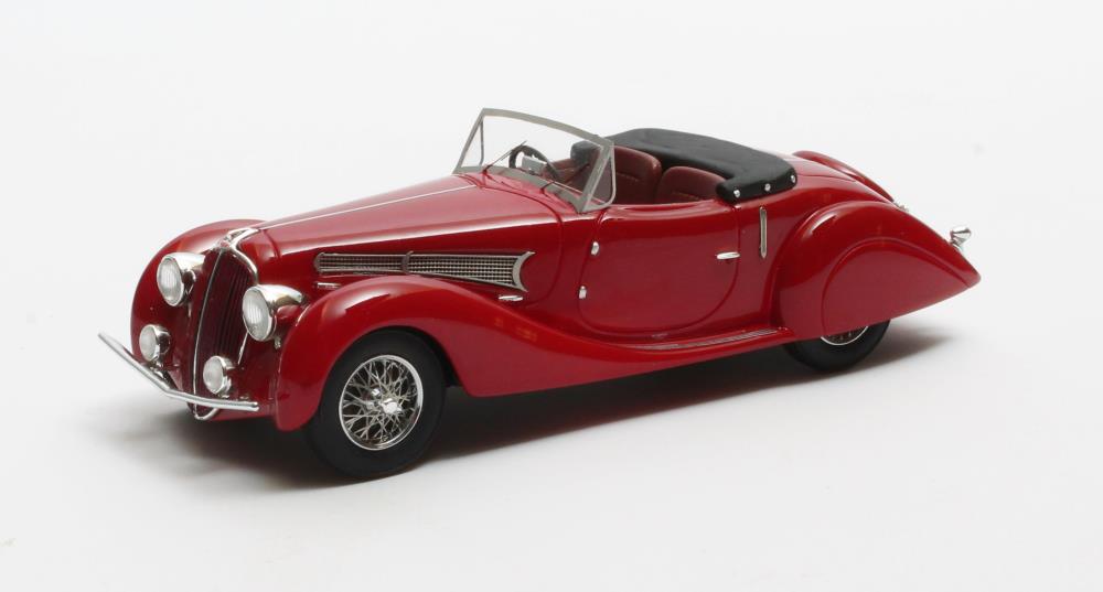 Matrix Scale Models 40408-031 Delahaye 135MS Grand Sports Roadster Figoni Falaschi red 1939 1:43