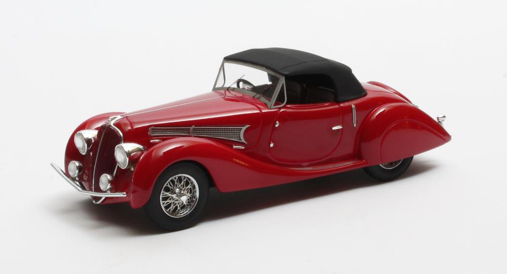 Matrix Scale Models 40408-032 Delahaye 135MS Grand Sports Roadster Figoni Falaschi closed red 1939 1:43