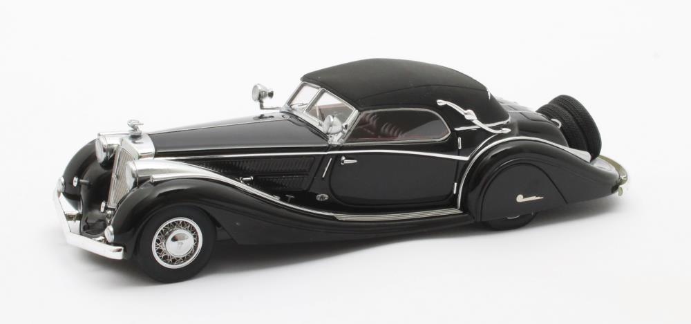 Matrix Scale Models 40803-022 Horch 853 Sport Cabriolet by Voll & Ruhrbeck black 1938 1:43