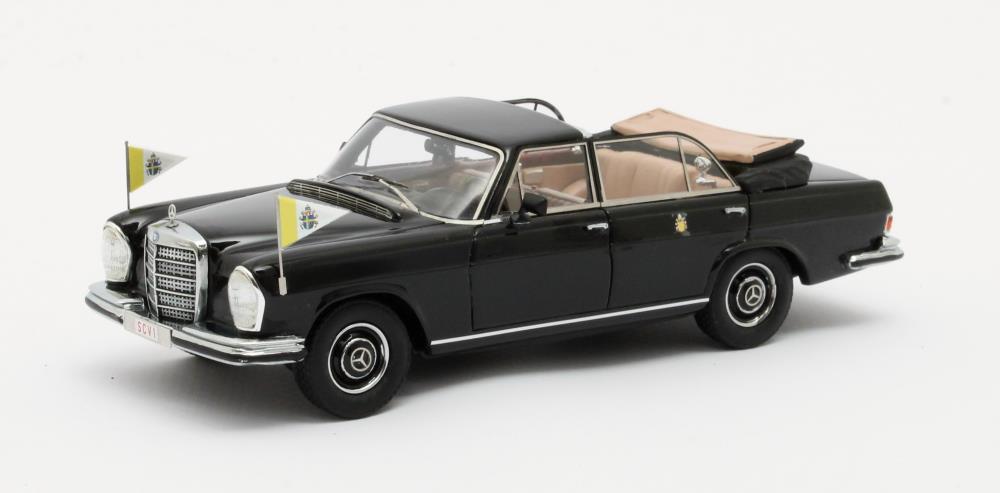 Matrix Scale Models 41302-061 Mercedes-Benz 300SEL Landaulette open Vatican City black 1967 1:43