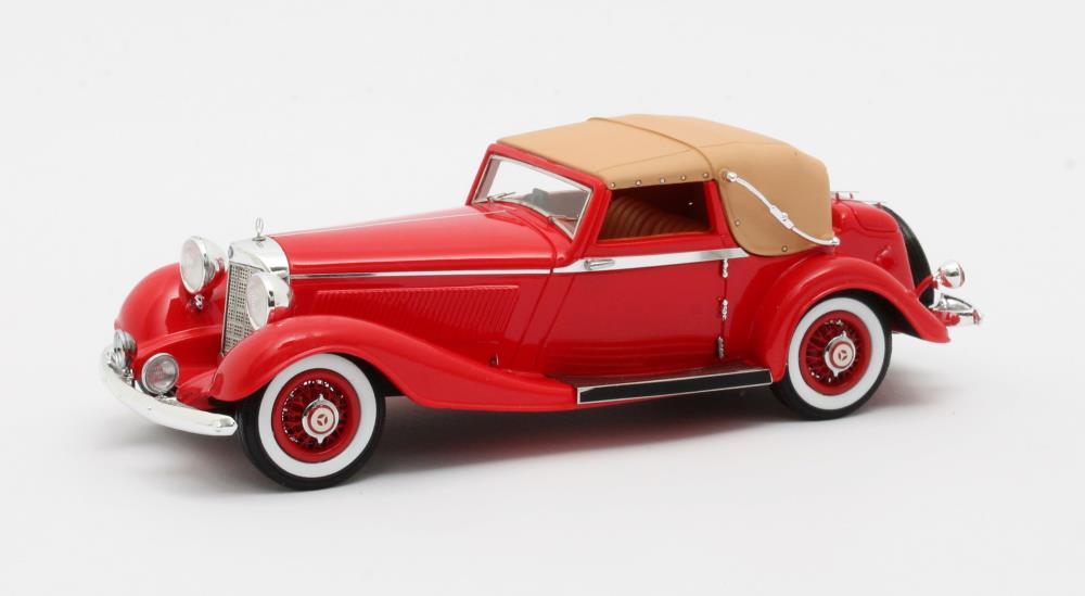 Matrix 41302-152 Mercedes-Benz 500K DHC by Corsica - red closed -1935 1:43