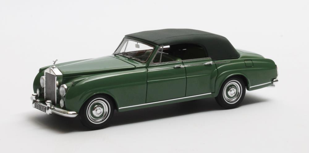 Matrix Scale Models 41705-032 Rolls-Royce Silver Cloud H.J. Mulliner 4-Door Cabriolet closed #LLCB15 green 1962 1:43