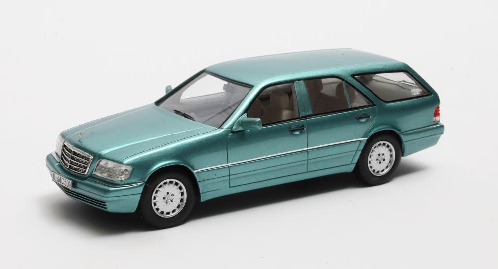 Matrix Scale Models 51302-221 MB Binz / Cadform S140T blue metallic 1994 1:43