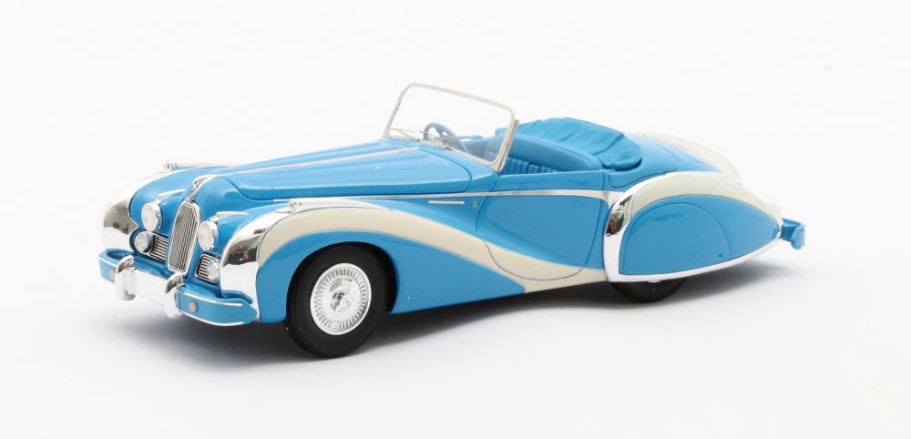 Matrix Scale Models 51904-041 Talbot-Lago T26 GS Cabriolet Saoutchik #110110 blue 1948 1:43