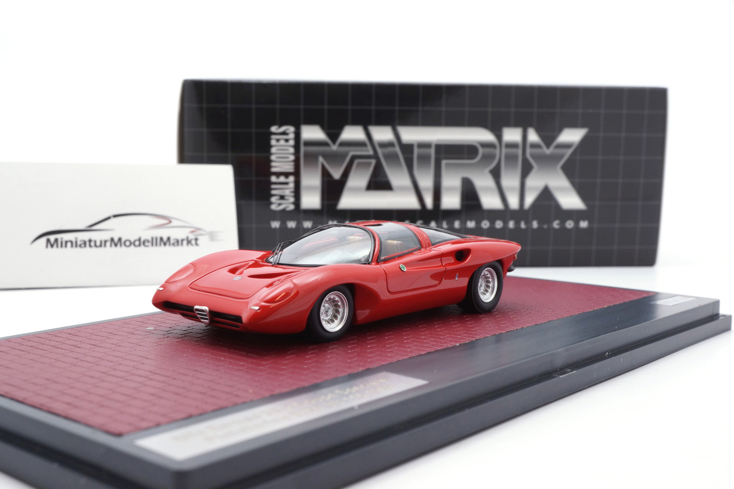 Matrix MX50102-152 Alfa Romeo 33-2 Coupe Spec - red - 1969 1:43