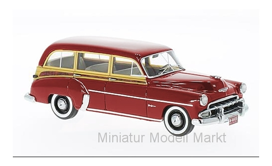 Neo 46436 Chevrolet Styleline DeLuxe Station Wagon - rot - 1952 1:64